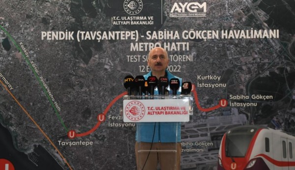 Ulaştırma ve Altyapı Bakanı Karaismailoğlu: Pendik-Sabiha Gökçen Havalimanı Metro Hattını Ekim’de Hizmete Sunacağız